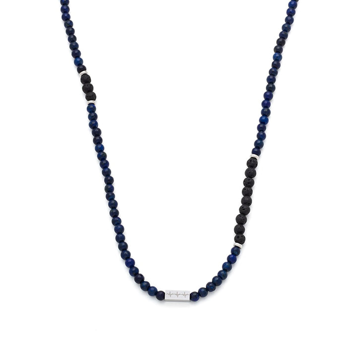 Evolution - Necklace with blue pearls