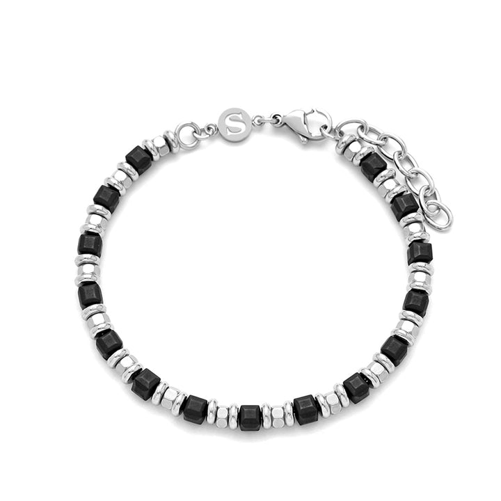 Samie - Bracelet with black pearls