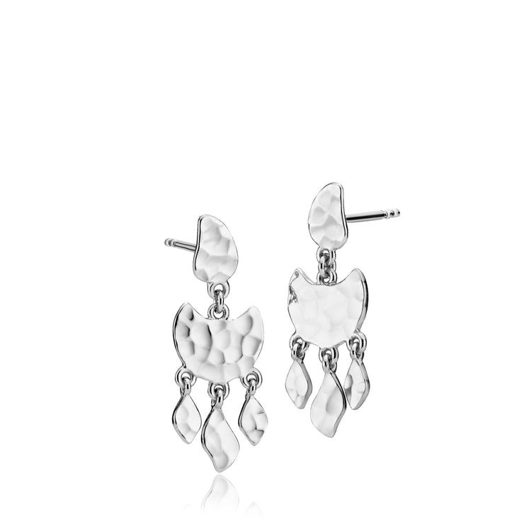 DREAM - Earring shiny rhodium pl. recycled silver