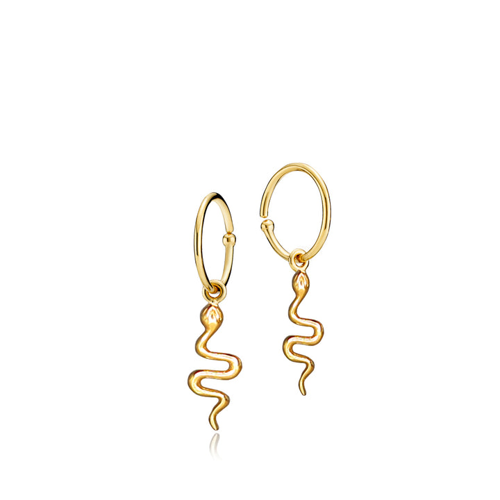 YOUNG ONE SNAKE - Earring gold-plated silver