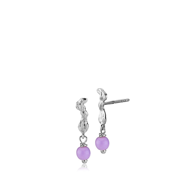 Lærke Bentsen x Sistie - Earrings Light Purple Silver