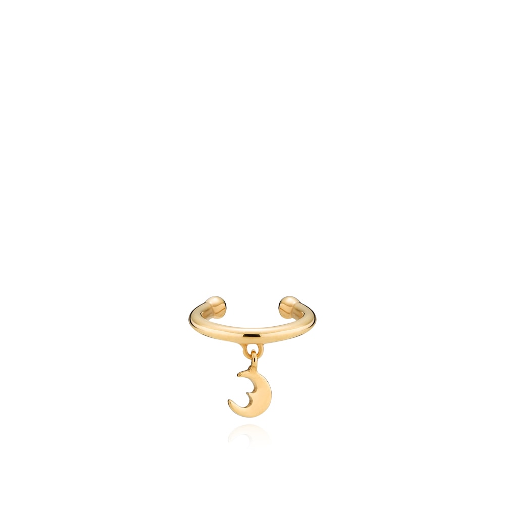 Petite moon - Ear Cuff Forgyldt