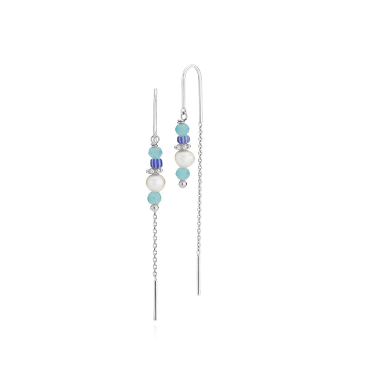 Simona - Earring blue Silver